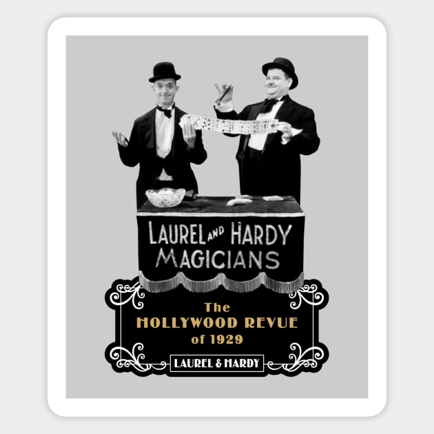 Laurel & Hardy: Magicians (The Hollywood Revue of 1929) Sticker by PLAYDIGITAL2020